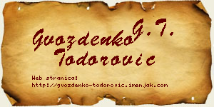 Gvozdenko Todorović vizit kartica